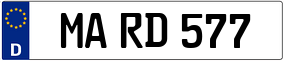 Trailer License Plate